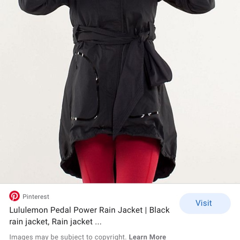 Pedal power rain coat